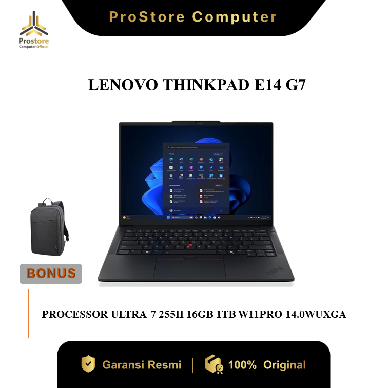 LENOVO THINKPAD E14 G7 ULTRA 7 255H 16GB 1TB 14.0 WUXGA W11PRO
