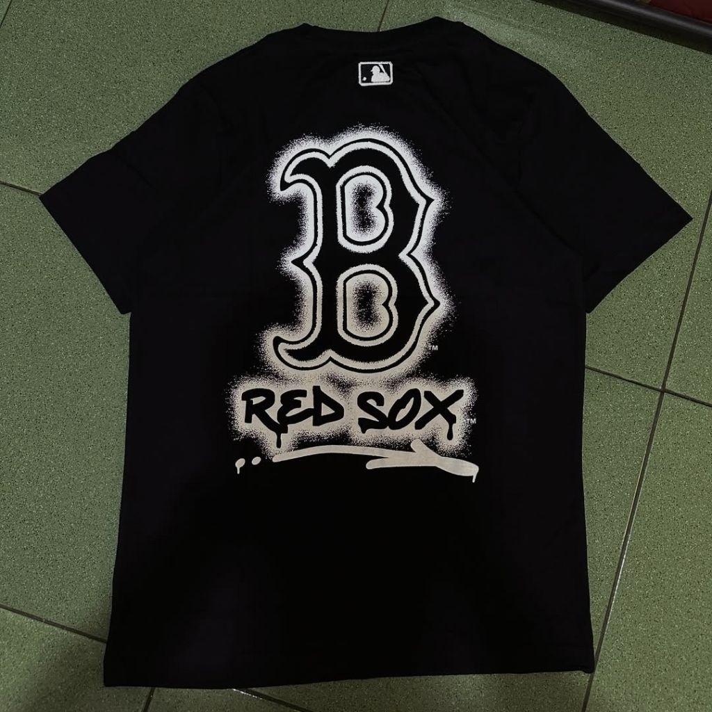 KAOS MLB PREMIUM MIROR COTTON COMBED 20'S KAOS MLB B REDSOX KAOS MLB FULLTAG KAOS HITAM KAOS PUTIH K