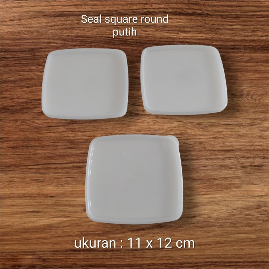 Seal square round Tupperware