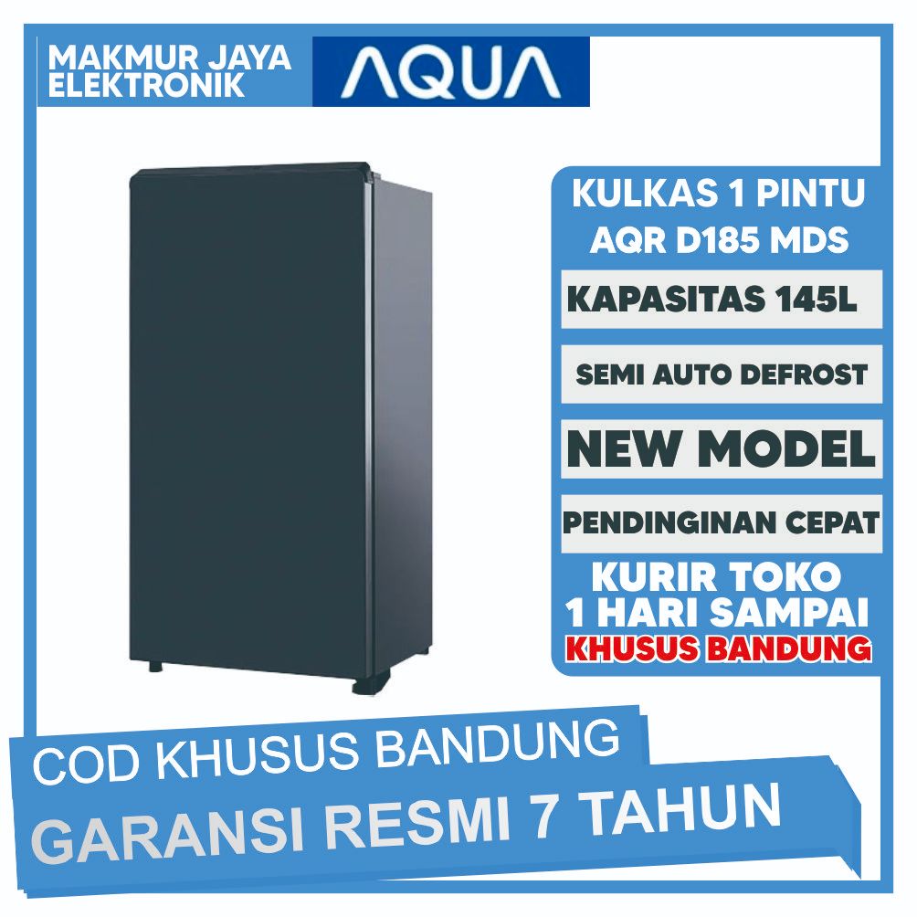 Kulkas AQUA 1 Pintu BIG FREEZER D185 MDS Friser Besar