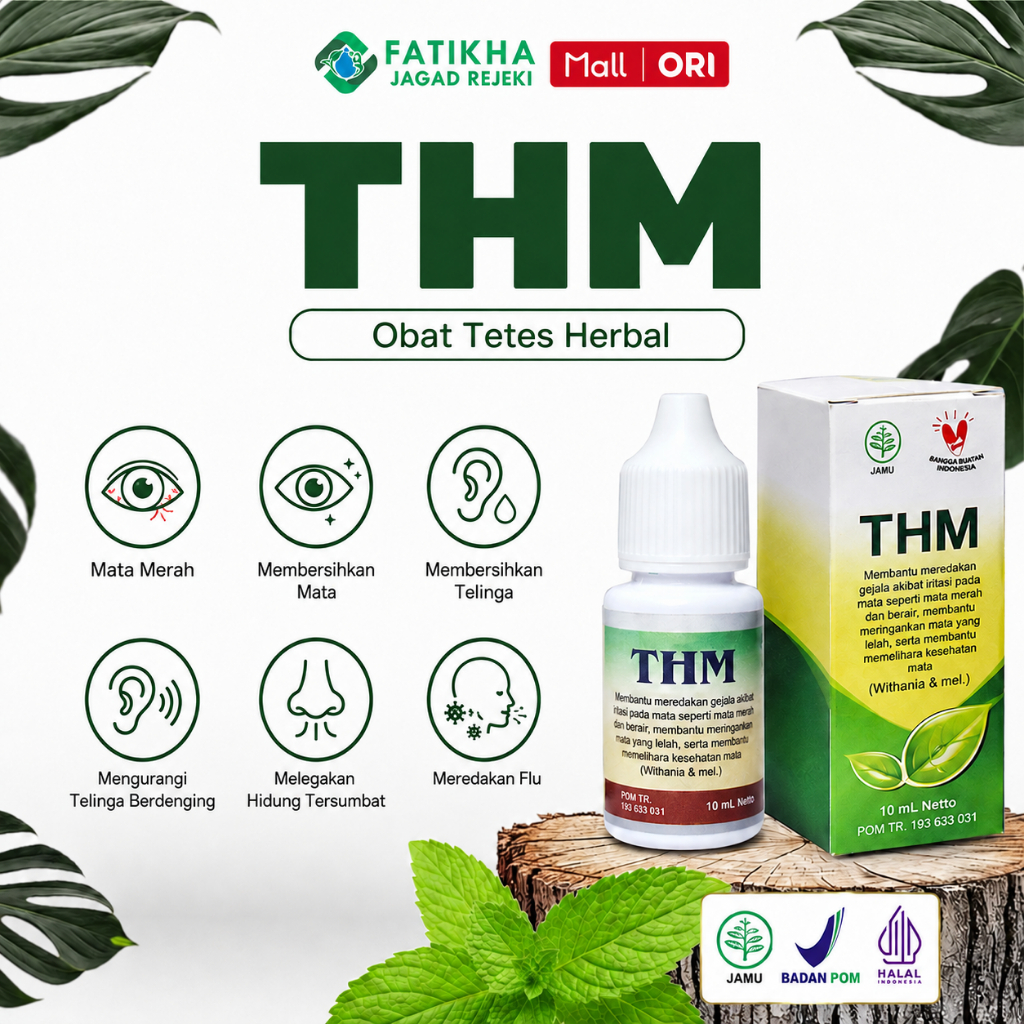 [THM] Obat Herbal tetes THM Original Tetes Mata THM Naturaid