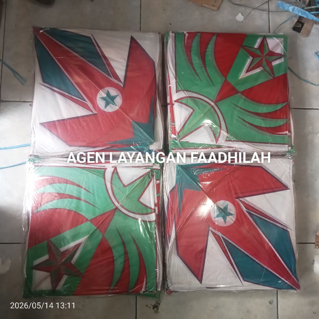 Layangan SEOT SUPER SABLON CILILIN BANDUNG 54 layang aduan Turnamen