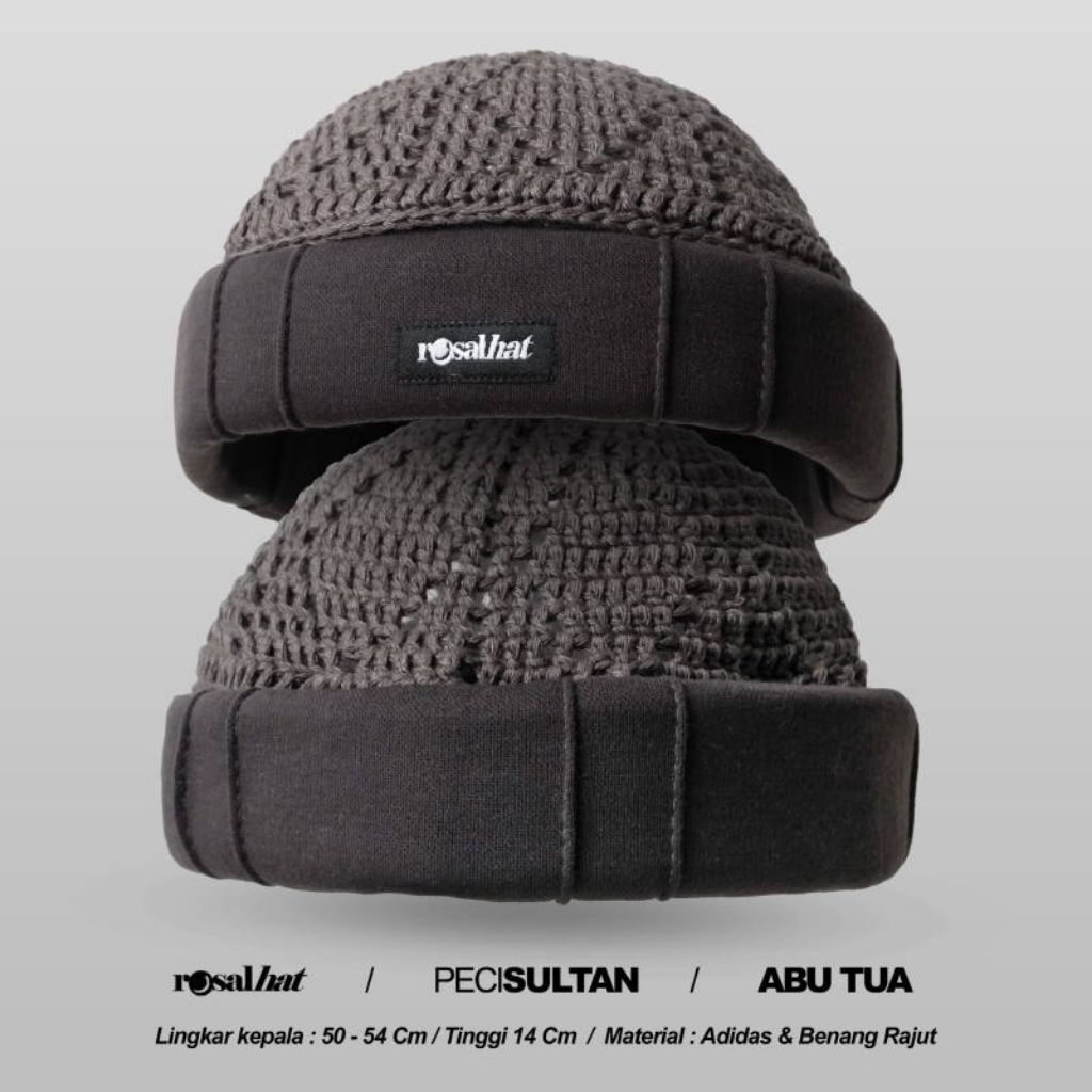 Peci Sultan Rosal Topi Pakol Unik Songkok Pria Modern