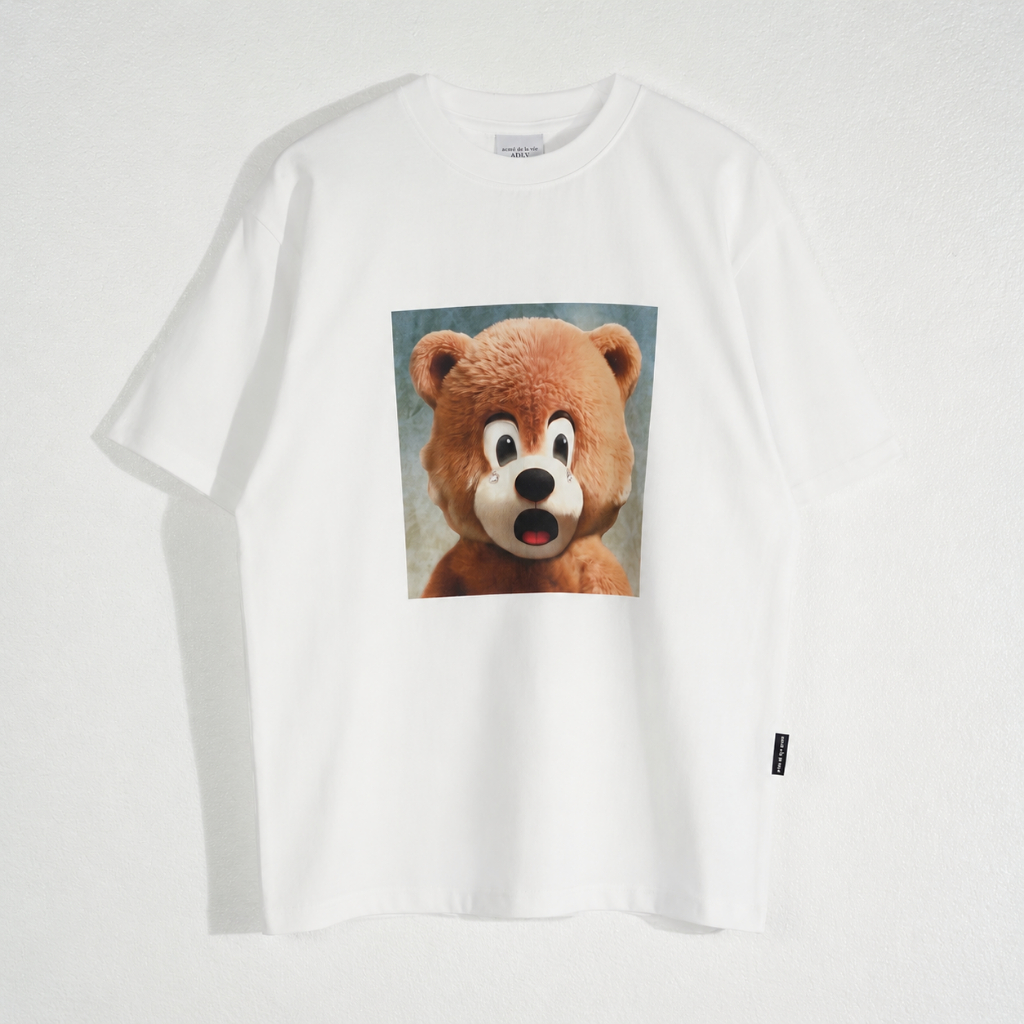 Kaos ADLV BABY BEAR PICTURE WHITE TSHIRT 100% ORIGINAL