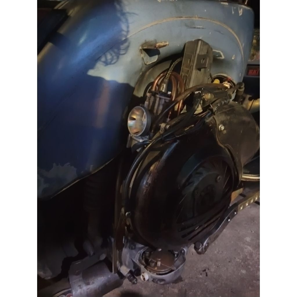 mesin vespa excel intake tanam rxz