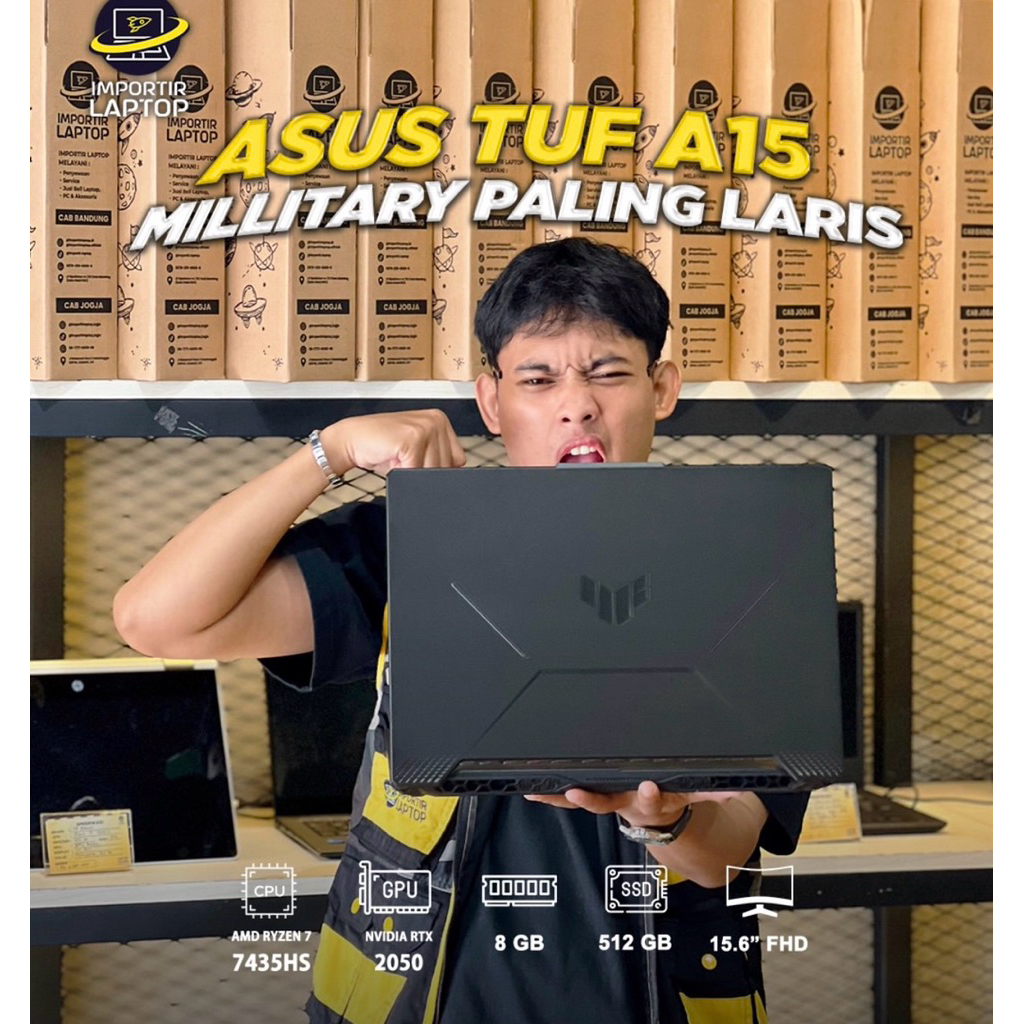 ASUS TUF A15/ LAPTOP SECOND BERGARANSI 1 TAHUN GAMING