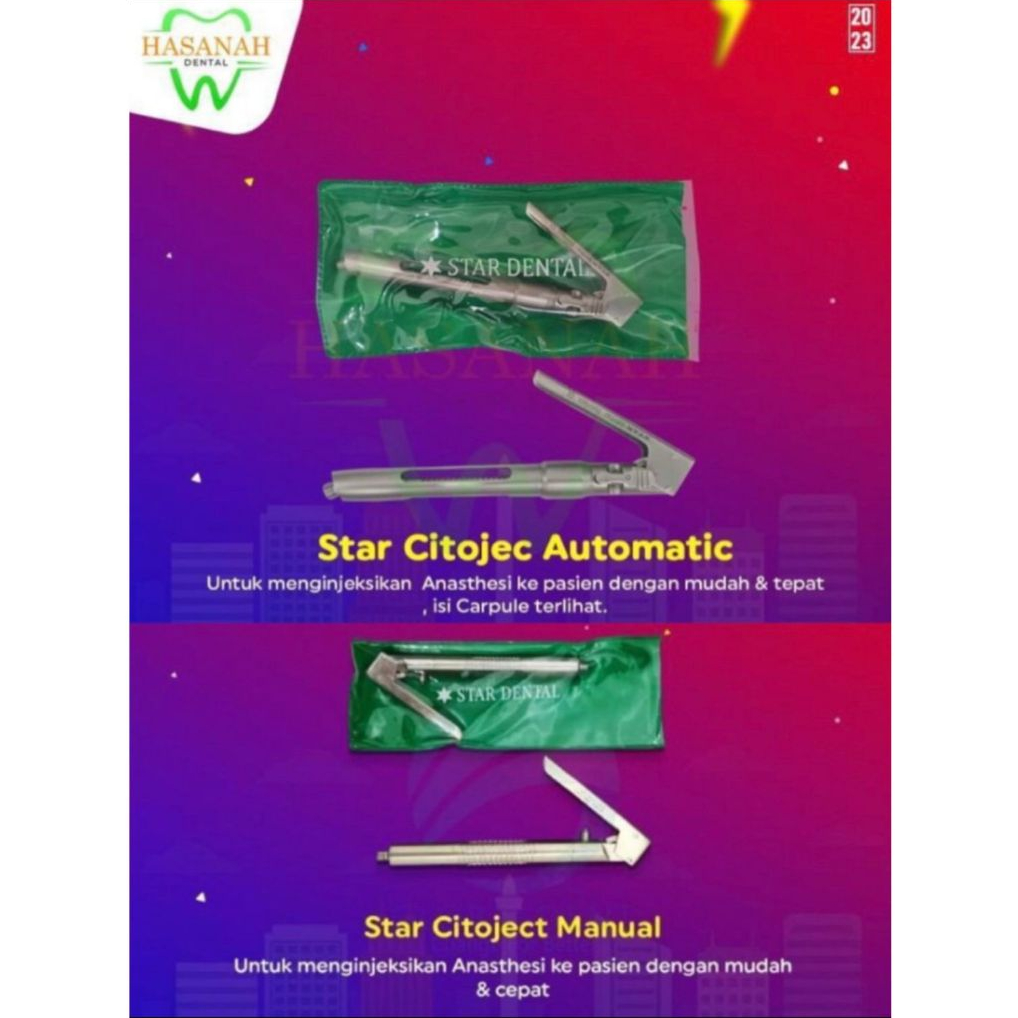 Star Dental Syringe Citoject/ - Dental Instrument Citoject Automatic - Citoject Manual STAR DENTAL