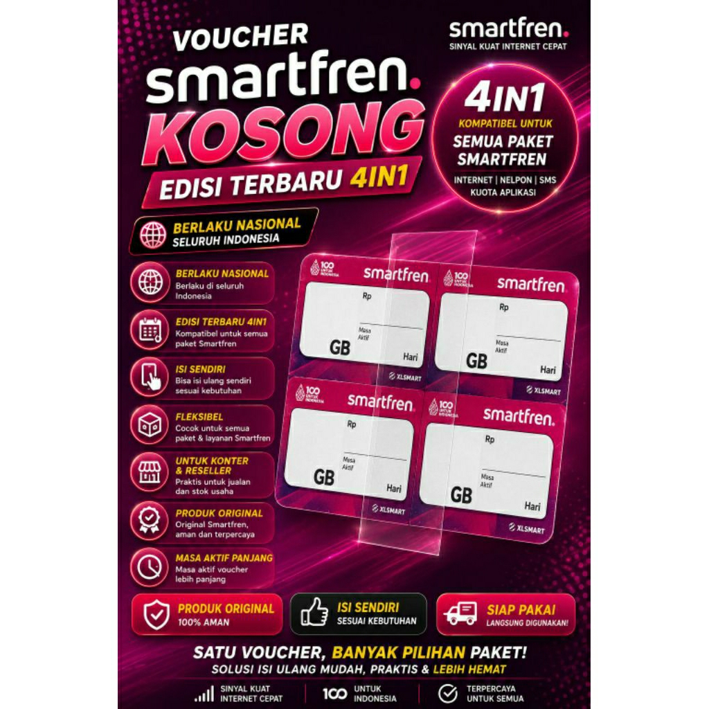 voucher Smartfren kosong bahan inject
