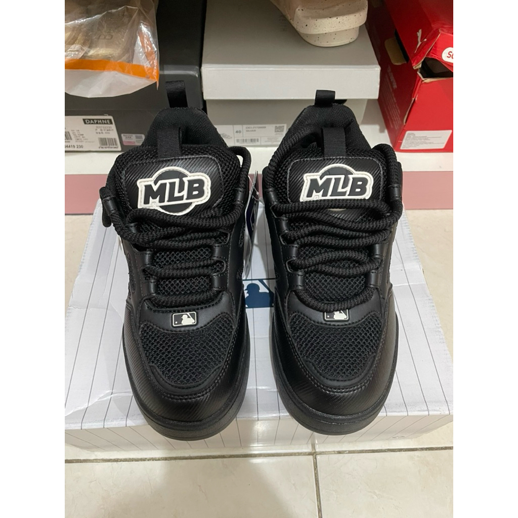MLB SNEAKERS BLACK/MLB ORIGINAL/SEPATU MLB ORIGINAL/MLB SHOES/SNEAKERS MLB