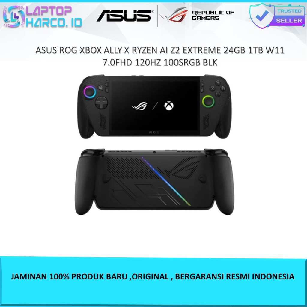 ASUS ROG XBOX ALLY X RYZEN AI Z2 EXTREME 24GB 1TB W11 7.0FHD 120HZ 100SRGB BLK