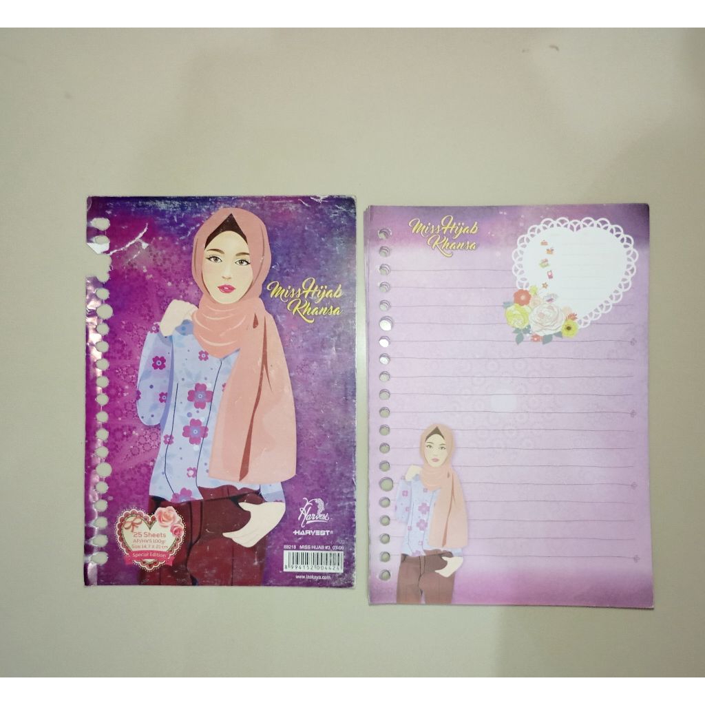 (preloved)Kertas Binder HARVEST Miss Hijab Khansa
