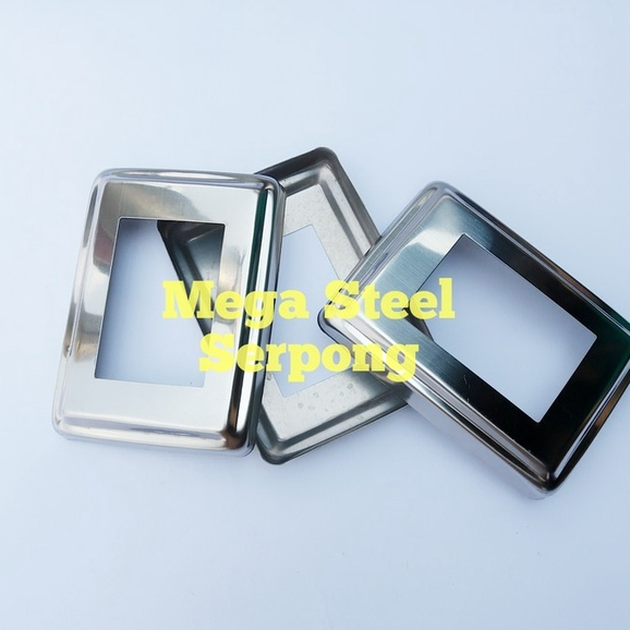 Tutup Ring Kotak Hollow Stainless Steel Uk 40 x 60 mm 304