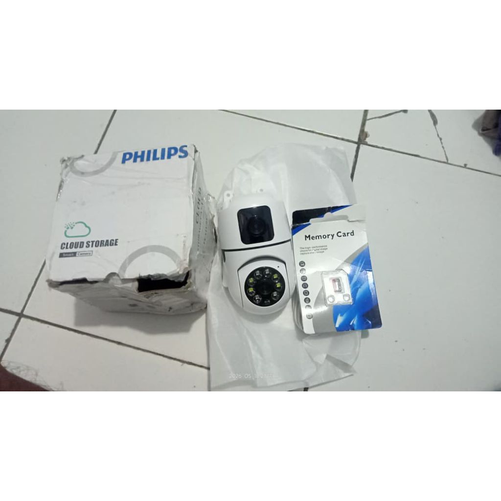 cctv aplikasi v1365 2 kamera + kartu memori 128gb+kabel usb