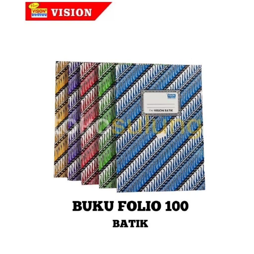 BUKU BATIK FOLIO 100 VISION | BUKU FOLIO 100