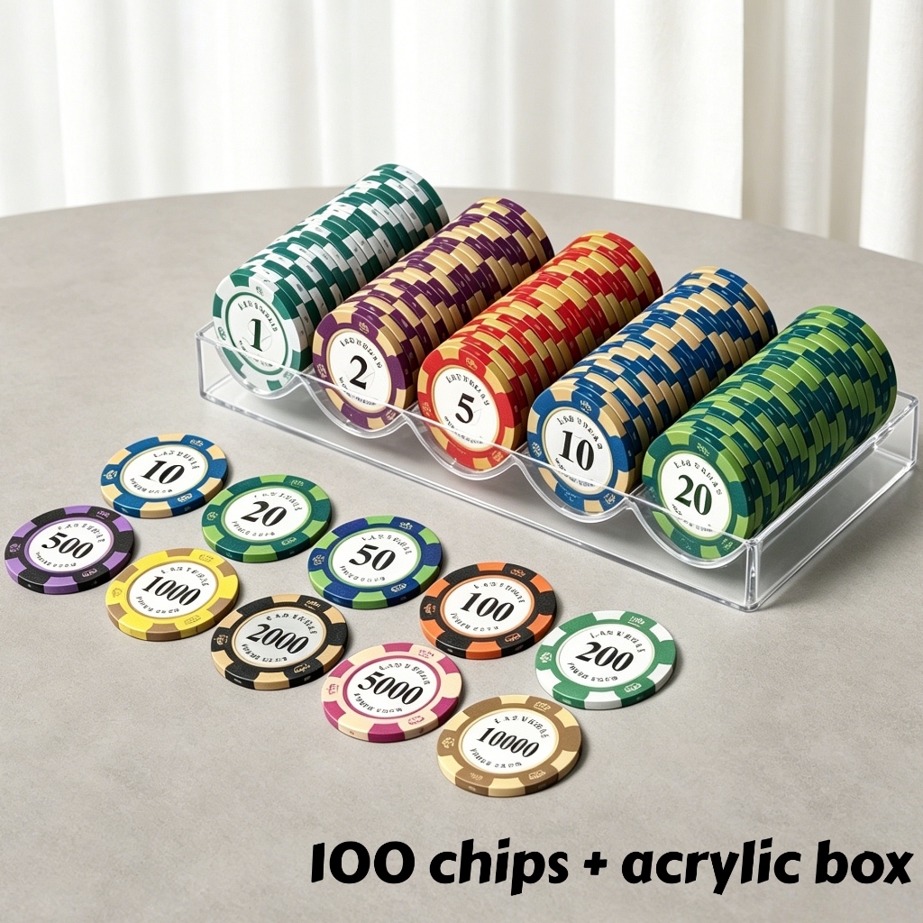 COD Poker Chip Set 100 pcs with Acrylic Box