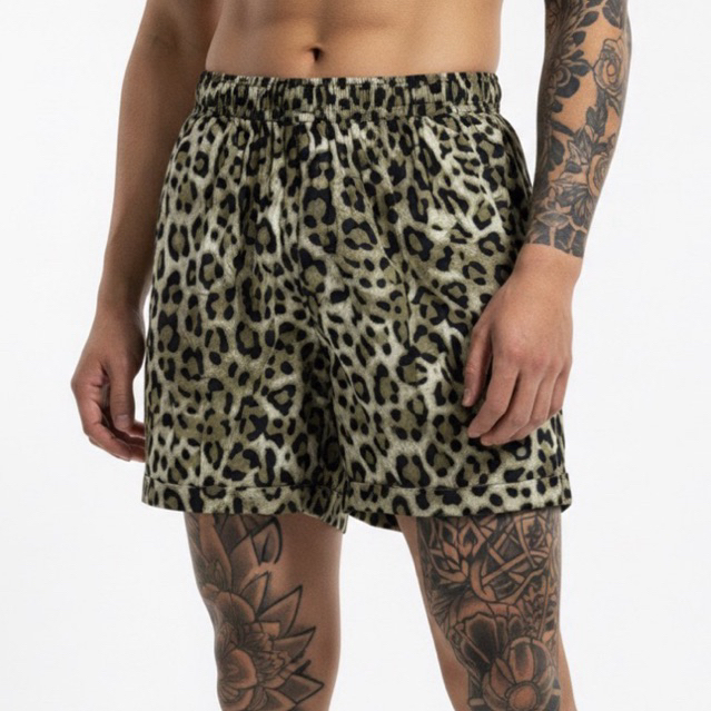 NRKY celana boxer pants celana pende motif macan tutul leopard