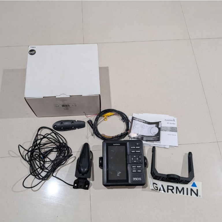 Garmin Fish Finder 350Plus With Transducer GT 20 Garmin FF 350 Plus Fishfinder 350 Sonar GT20 Origin