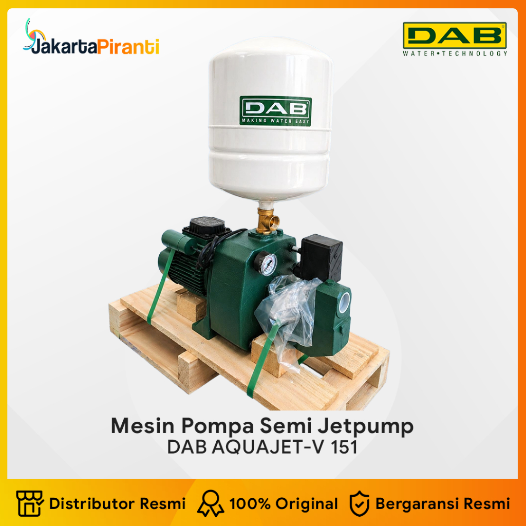 Mesin Pompa Air Sumur Dangkal Semi Jet Pump DAB AQUAJET-V 151