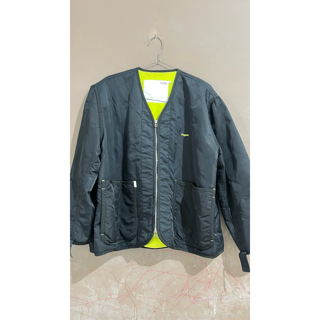 PRELOVED Quilting Jacket Pria Bordir New Odger Black By paper.