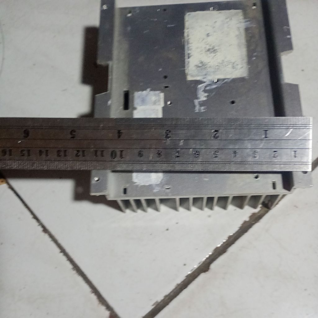 heatsink alumunium pendingin bekas stk  tebal ori PLT 11.5x13x4