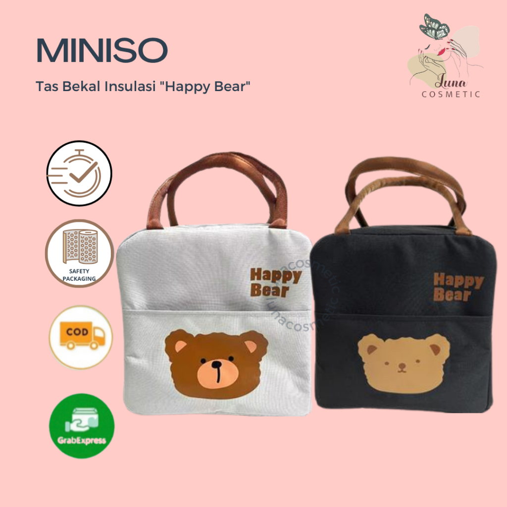 Miniso Tas Bekal Insulasi "Happy Bear"