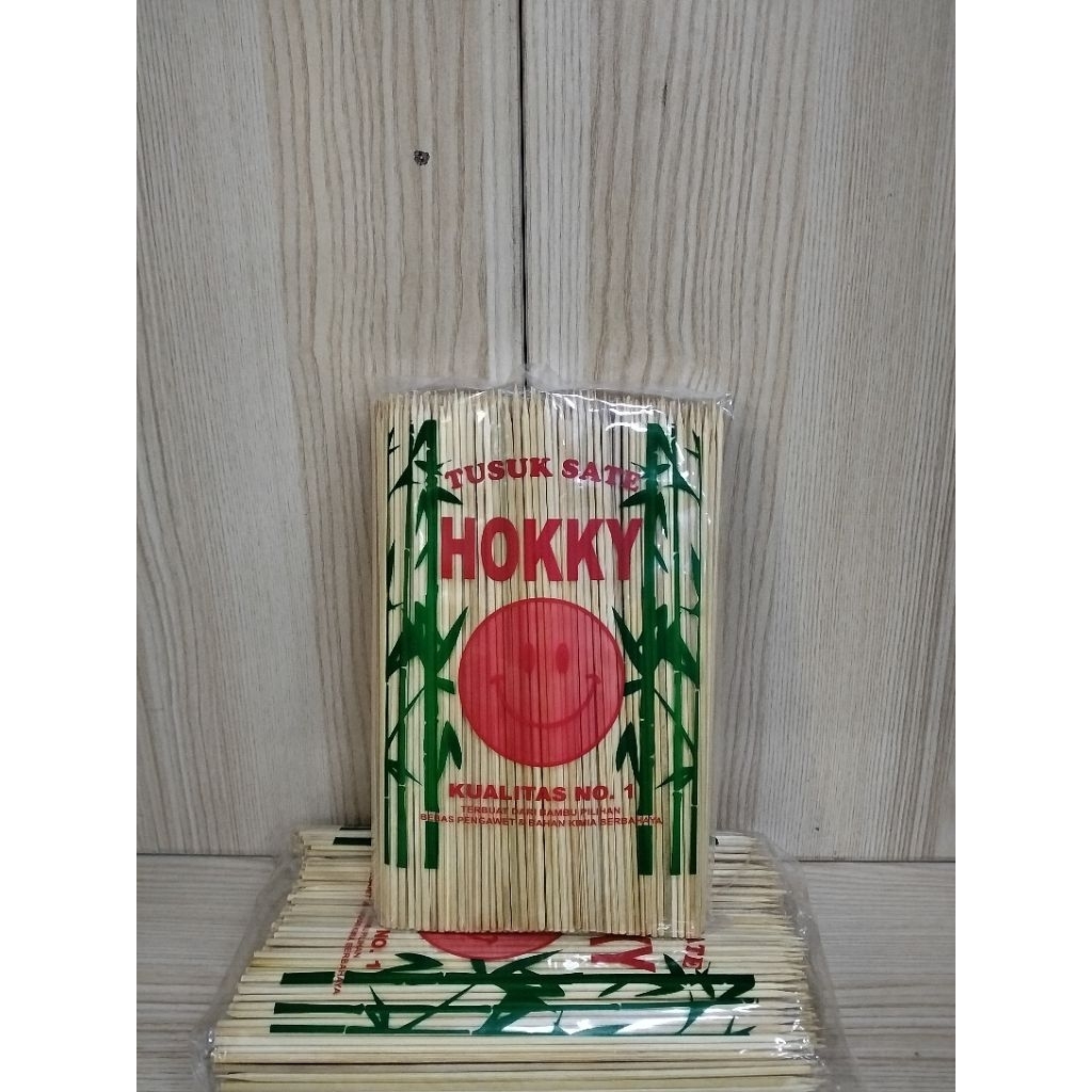 tusuk sate bambu merk hokky-tusuk ayam sate sosis