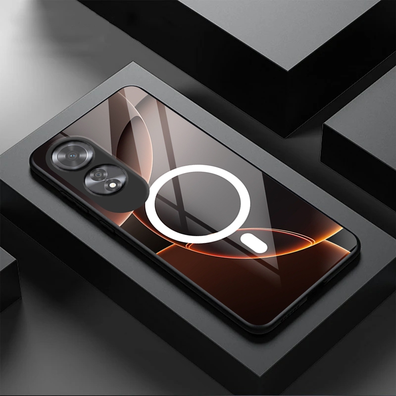 CL Softcase Glass For Oppo A60 - Case Glass Oppo A60 - Casing Kaca A60 Terbaru - Casing Murah Oppo A