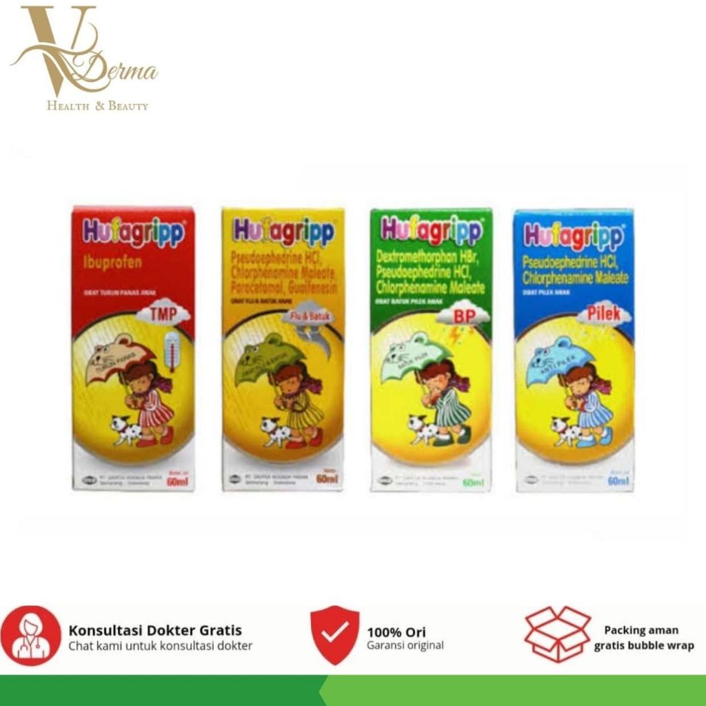 Hufagripp Sirup all varian  - Penurun Panas, Flu & Batuk, Pilek, Batuk Pilek Anak