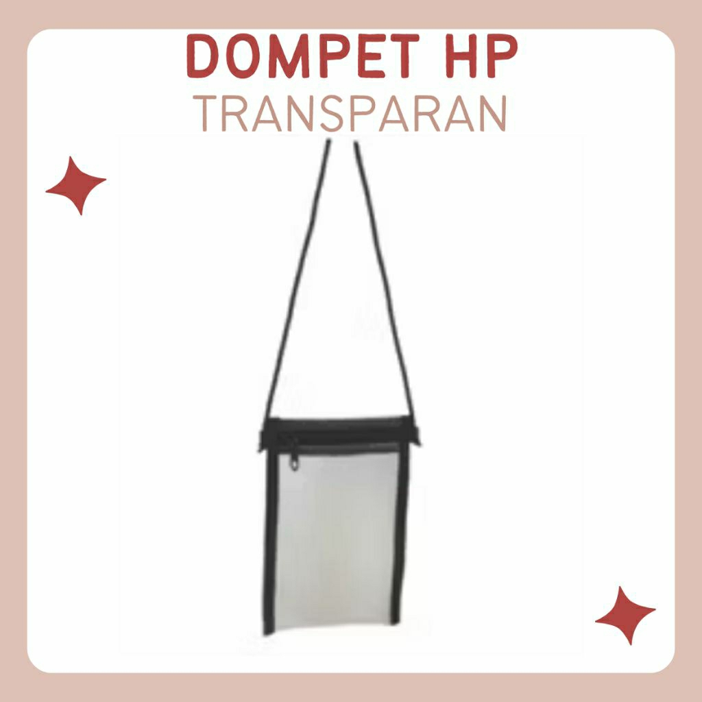 Tas Selempang Hanpdhone / Dompet HP Gantung Transparan – Stylish, Praktis, Anti Ribet