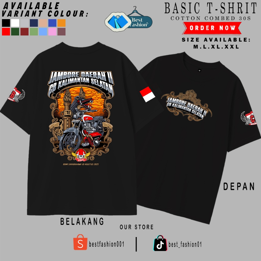 KAOS ACARA JAMBORE DAERAH 2 CB KALIMANTAN SELATAN