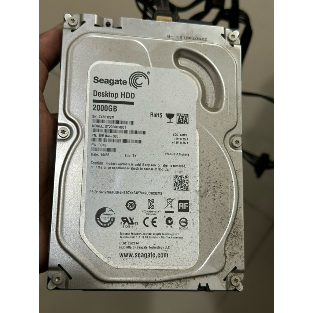 HDD 1TB DAN 2TB