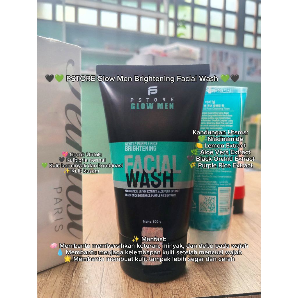 PSTORE Glow Men Brightening Facial Wash