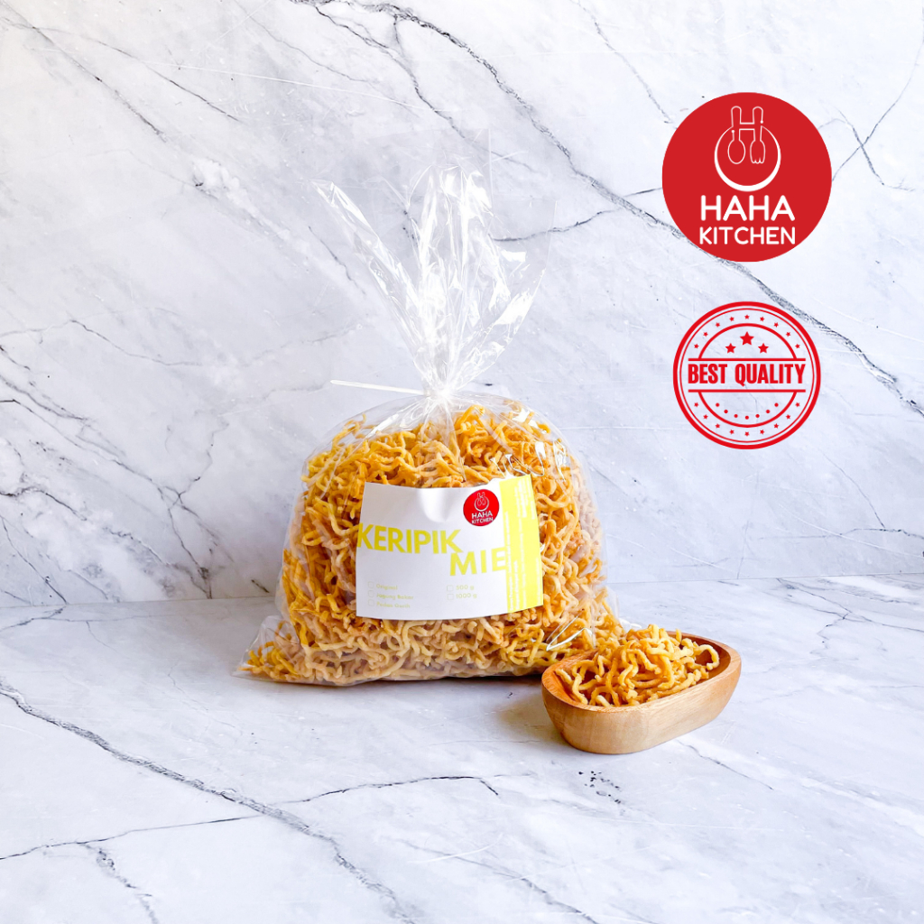 Haha Kitchen - Keripik Mie Besar Hemat Renyah Gurih Halal Cemilan Snack Oleh-oleh Bandung