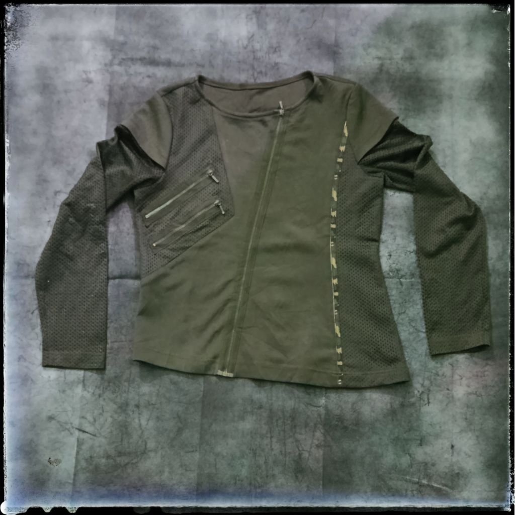 Jaket cewek army looks tactical asimetris ramones - Doho - Size S to M
