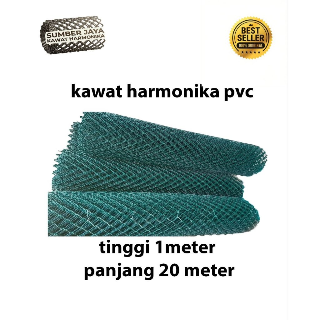 kawat harmonika tinggi 1 meter panjang 20 meter