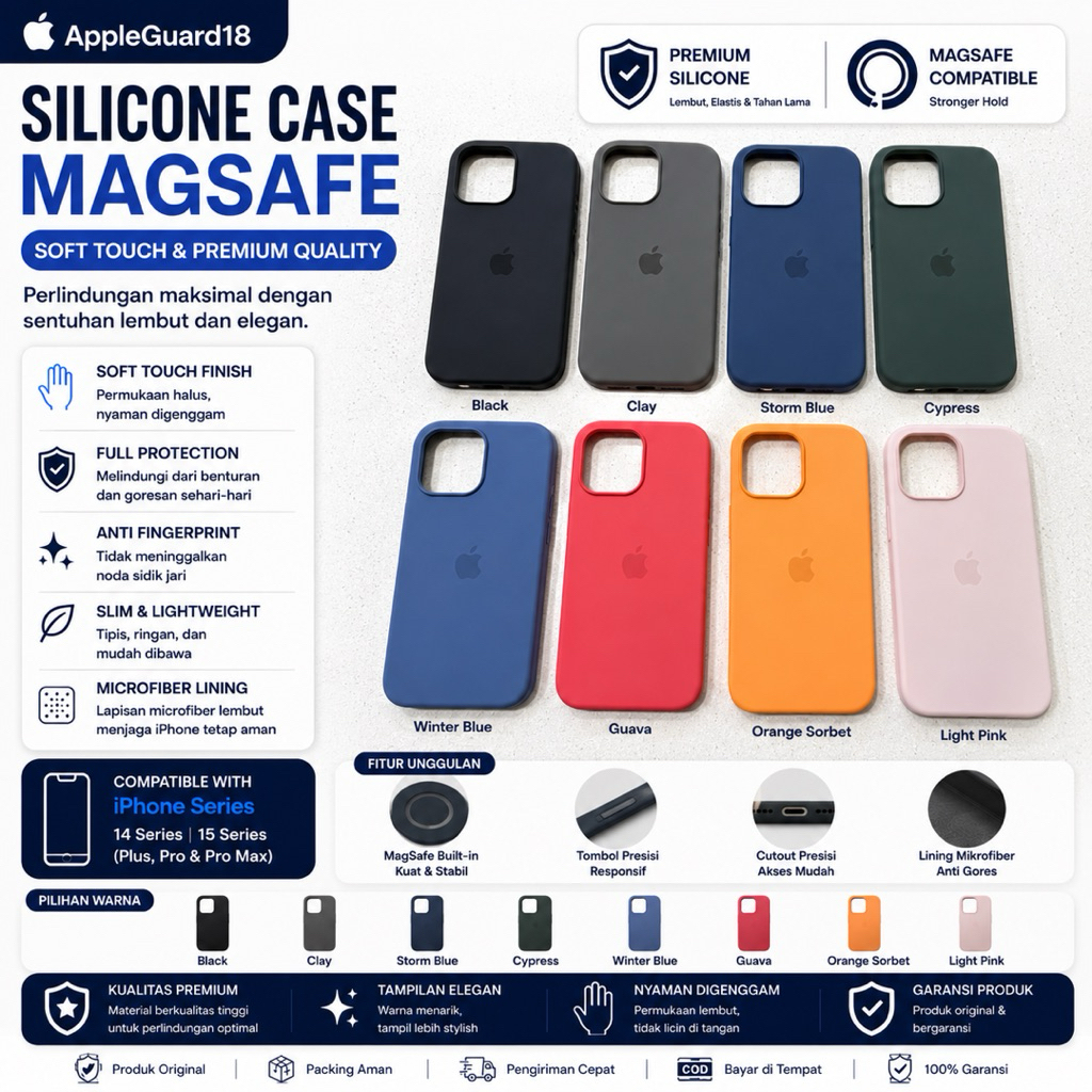 Silicone Case Magsafe iPhone 15 14 Pro Max Plus Animation