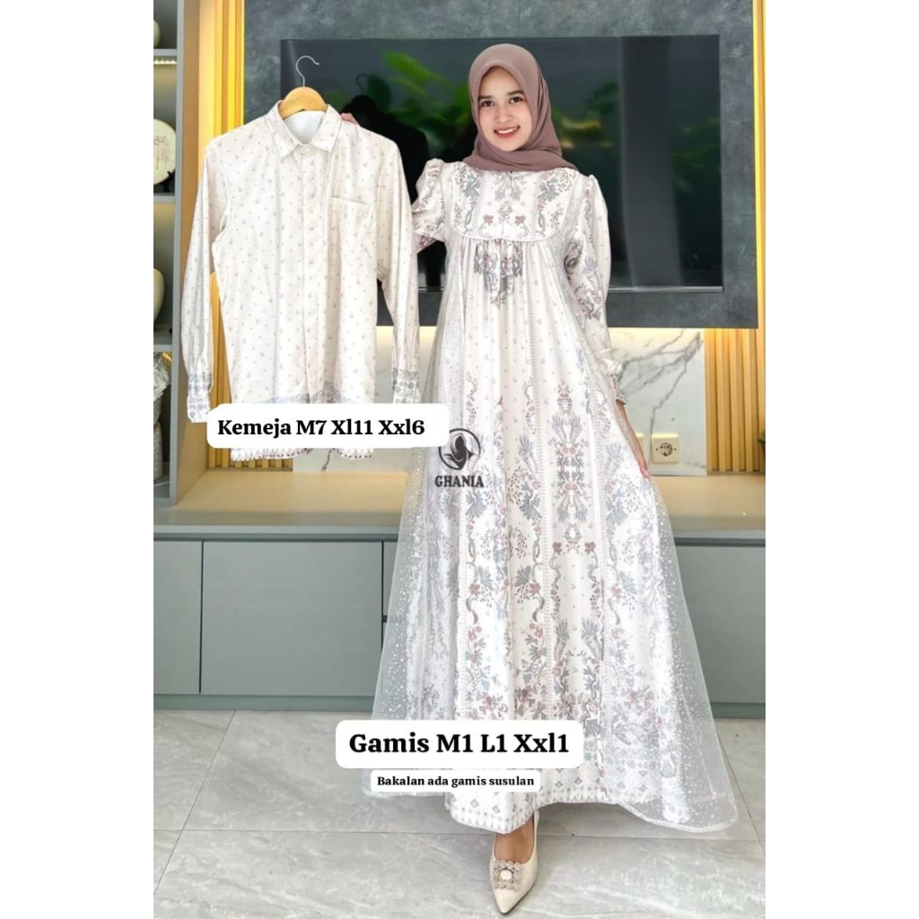 DRESS COUPLE BY GHANIA CLOTHING TERBARU ((READY))