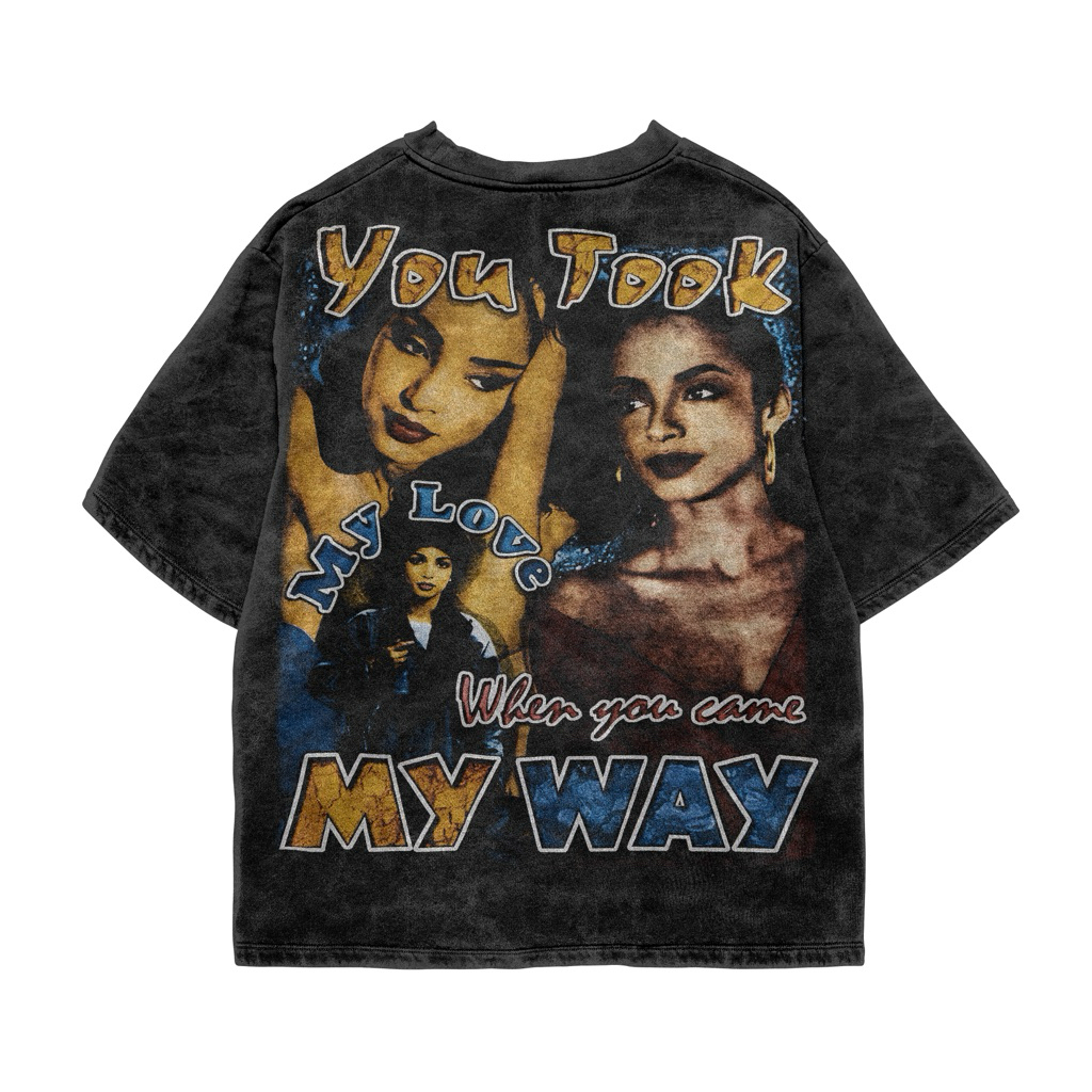 BOOTLEG - (Sade Raptee) Oversize 16S HeavyWeight Cotton Washed / Baju Oversize 16s HeavyWeight Cotto