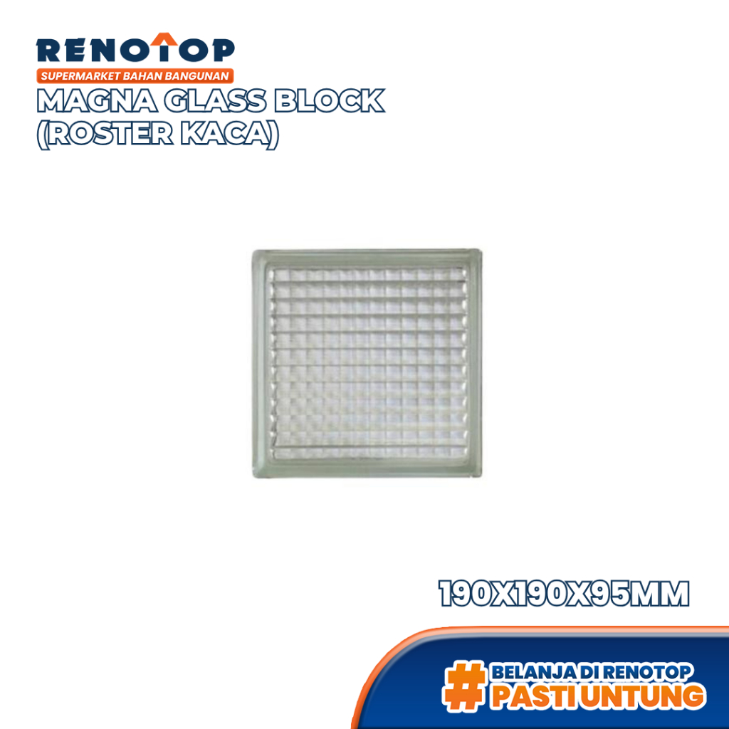 Renotop Magna Glass Block Roster Kaca Pilihan Motif