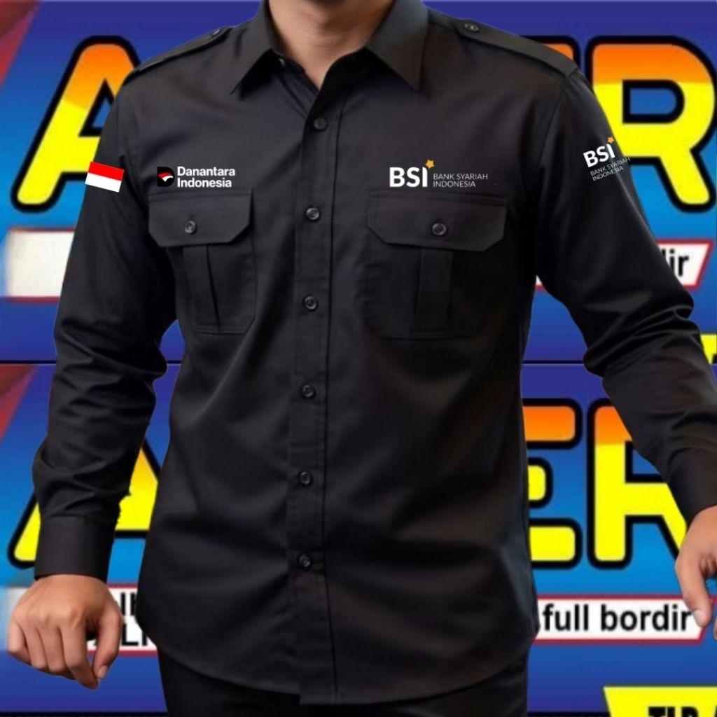 redy stok kemeja Bank BSI baju bank BSI seragam Bank BSI pdh Bank BSI kemeja kerja bank BSI baju ker