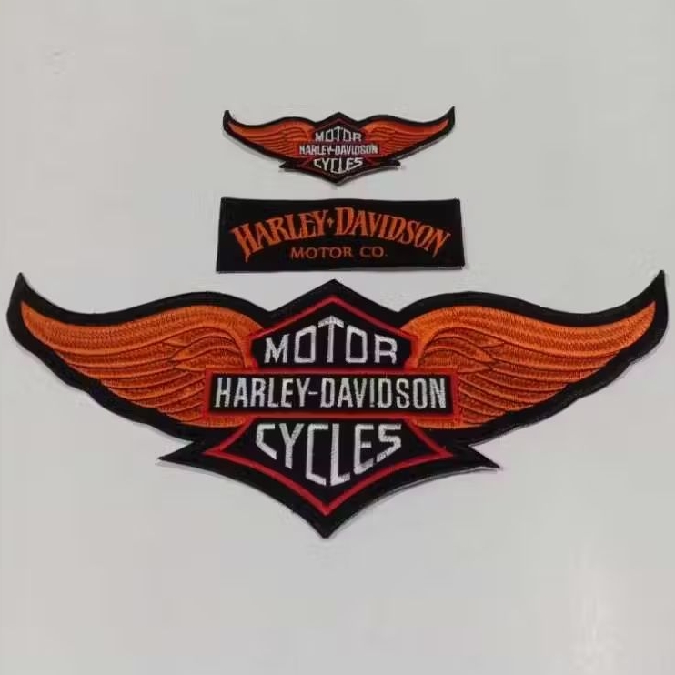 PATCH BORDIR BESAR HARLEY/HDCI EMBLEM MOTOR PATCH ROMPI TEMPELAN JAHIT PATCH IRON