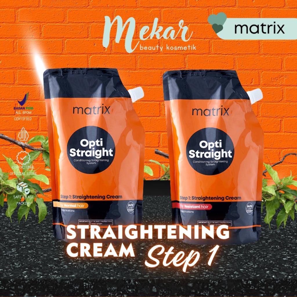 MekarBeautyKosmetik_MATRIX Smoothing Opti Straight Step 1 |500 ML |Normal|Resistant|Sensitized|X-tra
