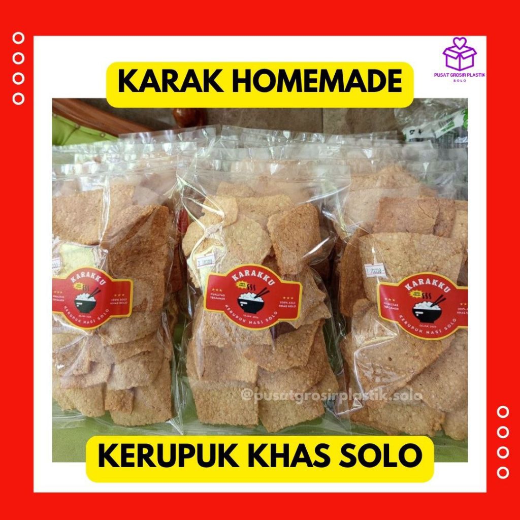 [PAKET BOX] Kerupuk Solo Karak Gendar Karak Beras Karak Nasi Khas Solo Kangen Solo