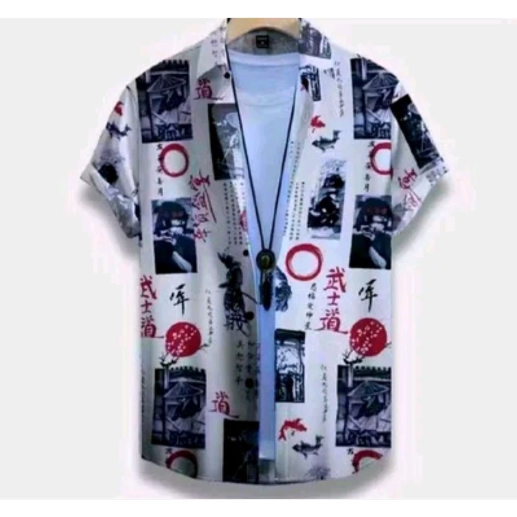 KEMEJA HAWAI PRIA KEMEJA MOTIF TERBARU HAWAI SANTAI SEHARI-HARI