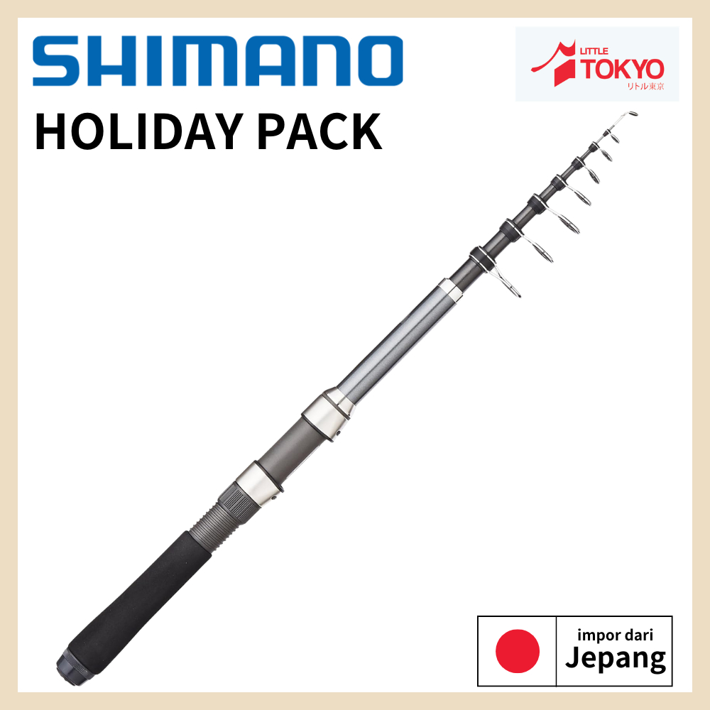 Joran Shimano Holiday Pack 180 210 240 270 Joran Telescopic Spinning ASLI JEPANG