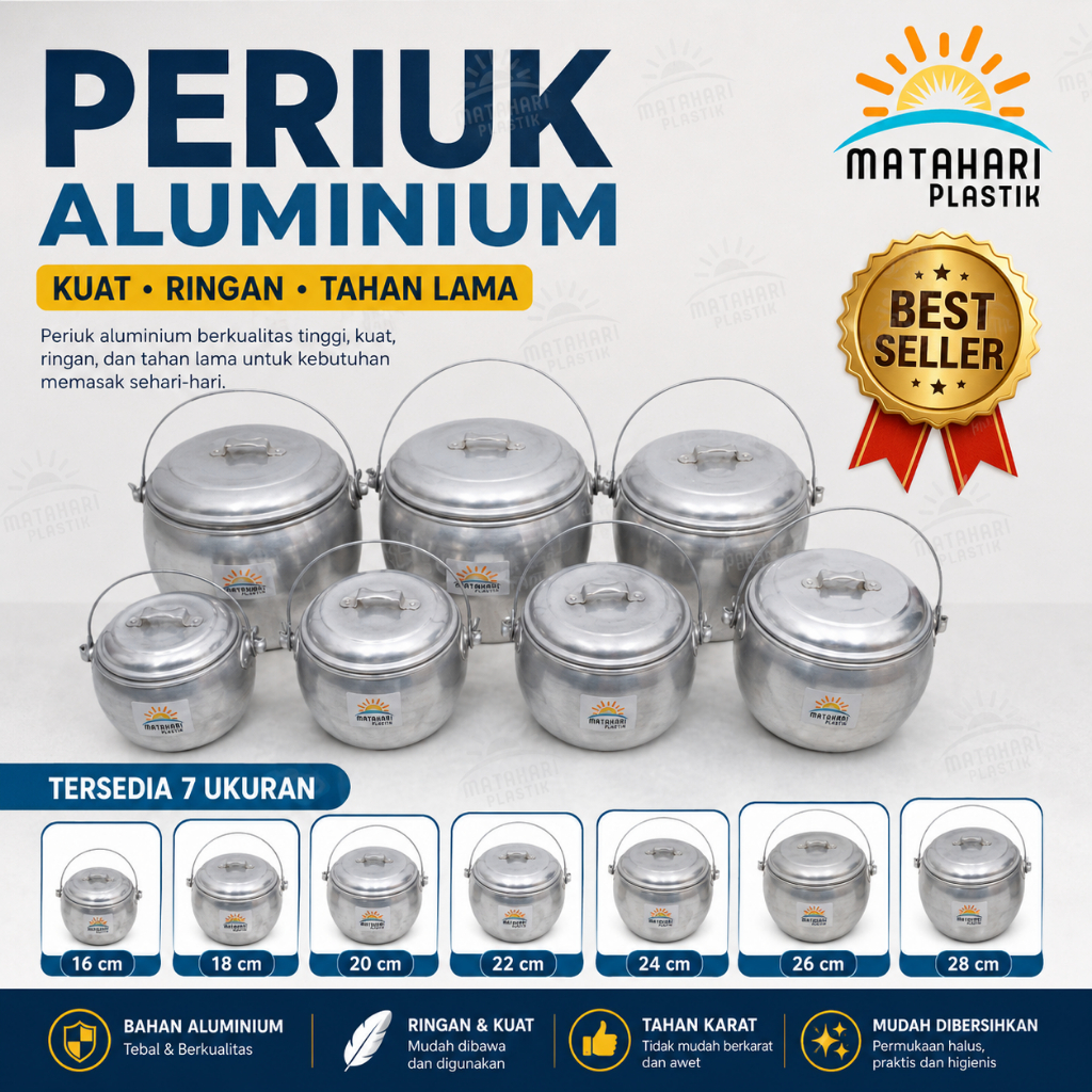 Periuk Aluminium/Periuk Serbaguna/Panci Periuk/Kendil/Priuk/Periuk Nasi/panci Kastrol/Panci Liwet