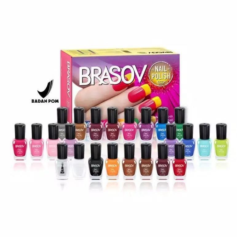 1 BOX Brasov Kutek Mix Warna & Nude - Brasov Nail Polish