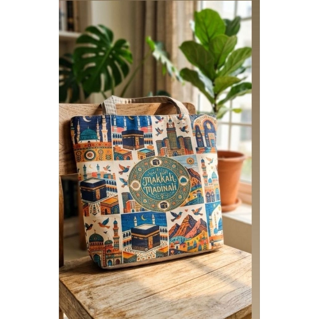 Tote Bag Souvenir Haji Umroh MekahMadinah