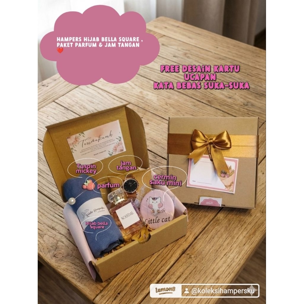 Hampers perempuan paket murah isi 5 // hadiah utk perempuan// hadiah hari guru // hadiah simpel dan 