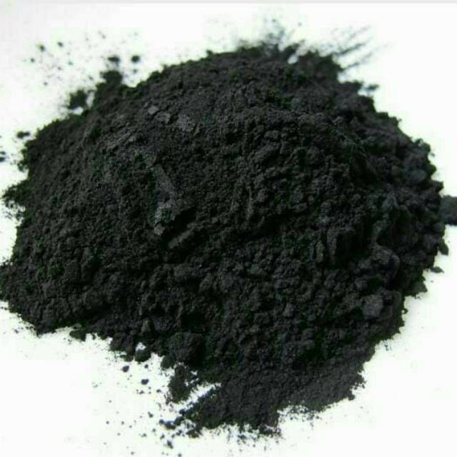 CHARCOAL/ARANG HITAM BUBUK 100GR, PEWARNA HITAM ALAMI, AMAN DIMAKAN